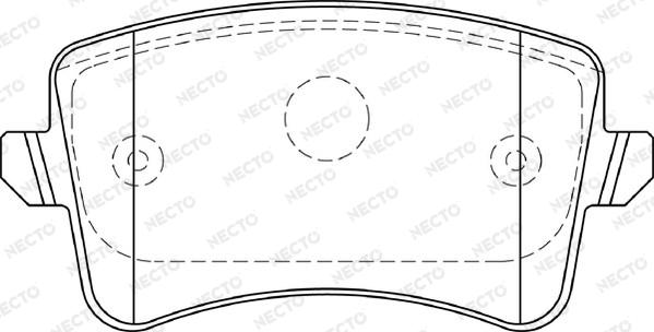 Necto FD7401A - Brake Pad Set, disc brake autospares.lv