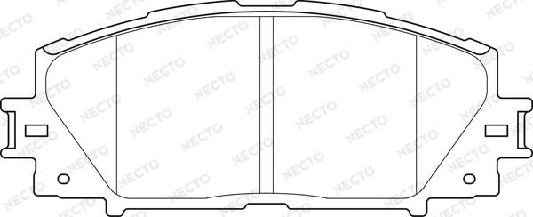 Necto FD7483A - Brake Pad Set, disc brake autospares.lv
