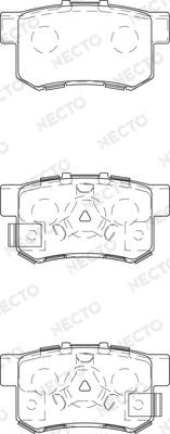 Necto FD7430A - Brake Pad Set, disc brake autospares.lv