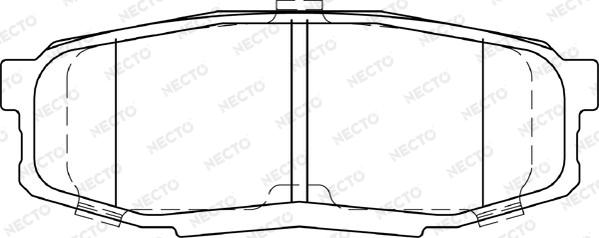 Necto FD7433A - Brake Pad Set, disc brake autospares.lv