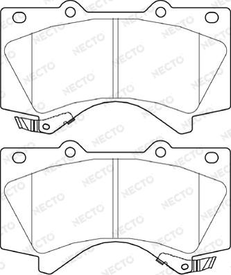 Necto FD7432A - Brake Pad Set, disc brake autospares.lv