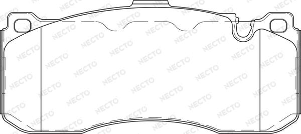 Necto FD7421A - Brake Pad Set, disc brake autospares.lv