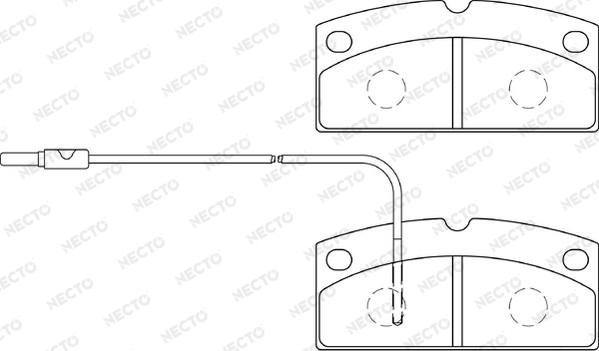 Necto FD7474A - Brake Pad Set, disc brake autospares.lv