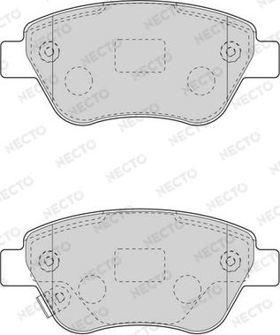 Necto FD7594A - Brake Pad Set, disc brake autospares.lv