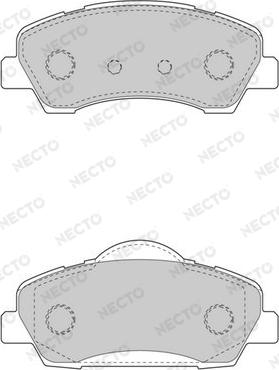 Necto FD7595A - Brake Pad Set, disc brake autospares.lv