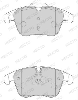 Necto FD7596A - Brake Pad Set, disc brake autospares.lv