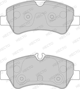 Necto FD7597V - Brake Pad Set, disc brake autospares.lv