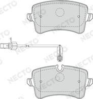 Necto FD7549A - Brake Pad Set, disc brake autospares.lv