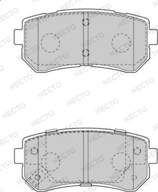 Necto FD7547A - Brake Pad Set, disc brake autospares.lv