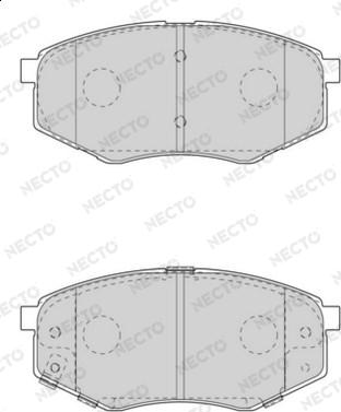 Necto FD7569A - Brake Pad Set, disc brake autospares.lv