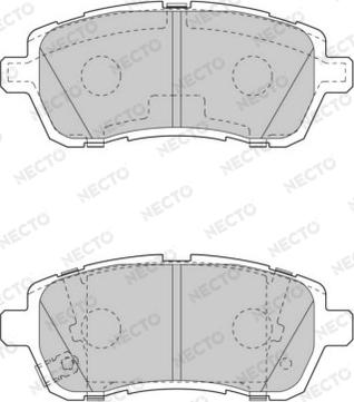 Necto FD7563A - Brake Pad Set, disc brake autospares.lv