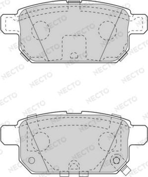 Necto FD7562A - Brake Pad Set, disc brake autospares.lv