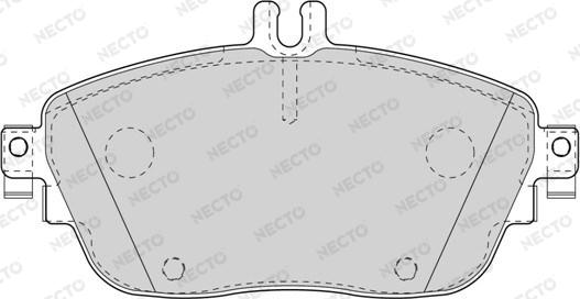 Necto FD7567A - Brake Pad Set, disc brake autospares.lv