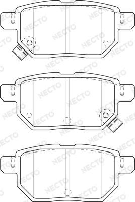 Necto FD7500A - Brake Pad Set, disc brake autospares.lv