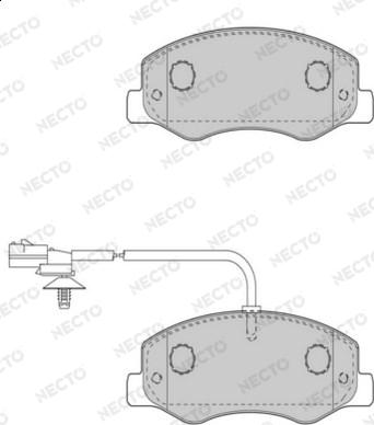 Necto FD7510V - Brake Pad Set, disc brake autospares.lv