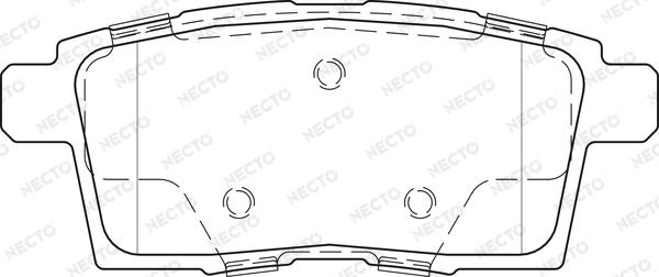 Necto FD7518A - Brake Pad Set, disc brake autospares.lv