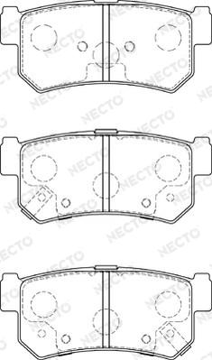 Necto FD7584A - Brake Pad Set, disc brake autospares.lv