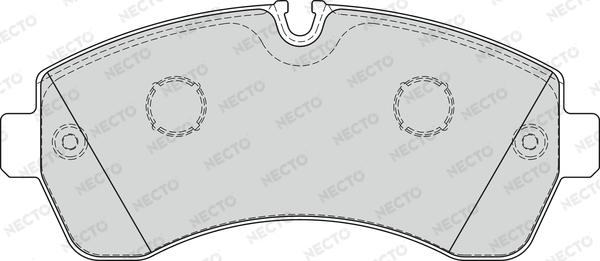 Necto FD7580V - Brake Pad Set, disc brake autospares.lv