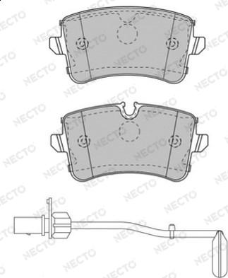 Necto FD7535A - Brake Pad Set, disc brake autospares.lv