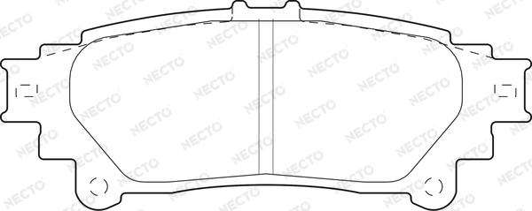 Necto FD7537A - Brake Pad Set, disc brake autospares.lv