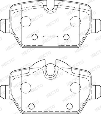 Necto FD7529A - Brake Pad Set, disc brake autospares.lv