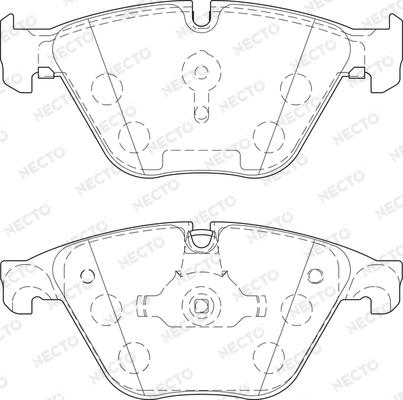 Necto FD7528A - Brake Pad Set, disc brake autospares.lv