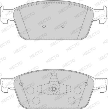 Necto FD7575A - Brake Pad Set, disc brake autospares.lv