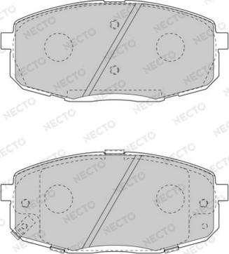 Necto FD7570A - Brake Pad Set, disc brake autospares.lv