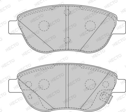 Necto FD7573A - Brake Pad Set, disc brake autospares.lv