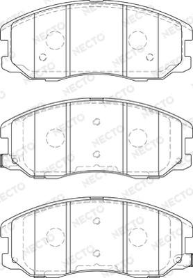 Necto FD7577A - Brake Pad Set, disc brake autospares.lv