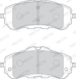 Necto FD7644A - Brake Pad Set, disc brake autospares.lv