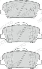 Necto FD7646A - Brake Pad Set, disc brake autospares.lv