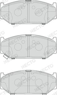 Necto FD7648A - Brake Pad Set, disc brake autospares.lv