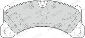 Necto FD7642A - Brake Pad Set, disc brake autospares.lv