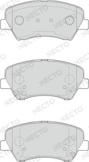 Necto FD7609A - Brake Pad Set, disc brake autospares.lv