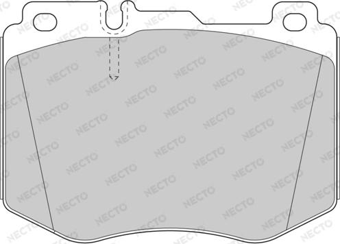 Necto FD7605A - Brake Pad Set, disc brake autospares.lv