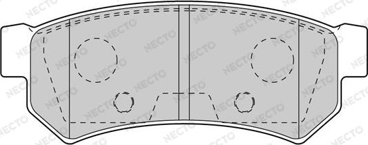 Necto FD7603A - Brake Pad Set, disc brake autospares.lv