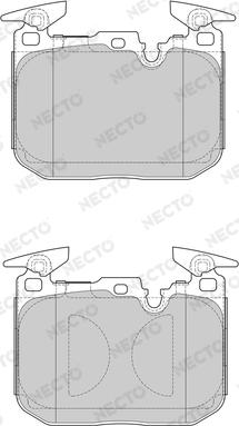 Necto FD7616A - Brake Pad Set, disc brake autospares.lv