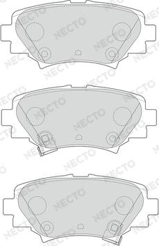 Necto FD7636A - Brake Pad Set, disc brake autospares.lv