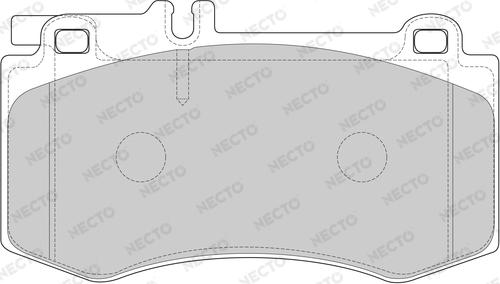 Necto FD7629A - Brake Pad Set, disc brake autospares.lv