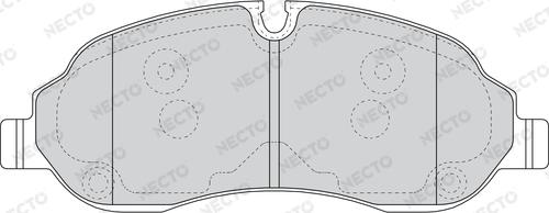 Necto FD7624V - Brake Pad Set, disc brake autospares.lv