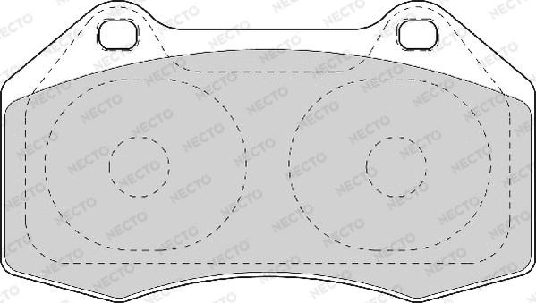 Necto FD7090A - Brake Pad Set, disc brake autospares.lv