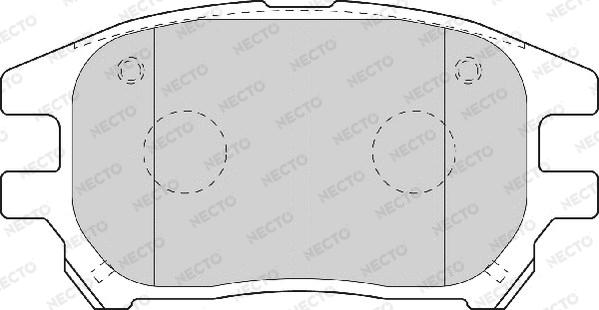 Necto FD7098A - Brake Pad Set, disc brake autospares.lv