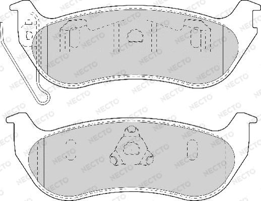 Necto FD7093A - Brake Pad Set, disc brake autospares.lv