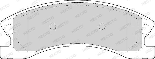 Necto FD7092A - Brake Pad Set, disc brake autospares.lv