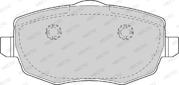 Necto FD7045A - Brake Pad Set, disc brake autospares.lv