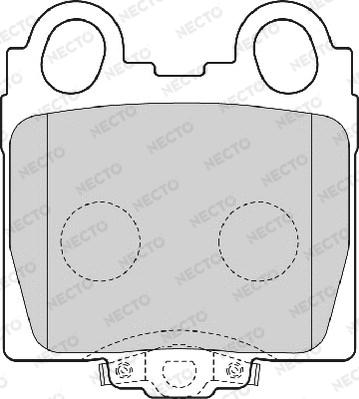 Necto FD7054A - Brake Pad Set, disc brake autospares.lv