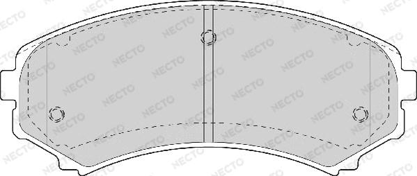 Necto FD7055A - Brake Pad Set, disc brake autospares.lv