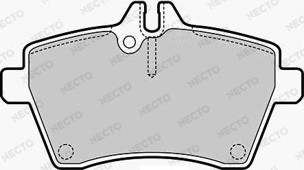 Necto FD7051A - Brake Pad Set, disc brake autospares.lv