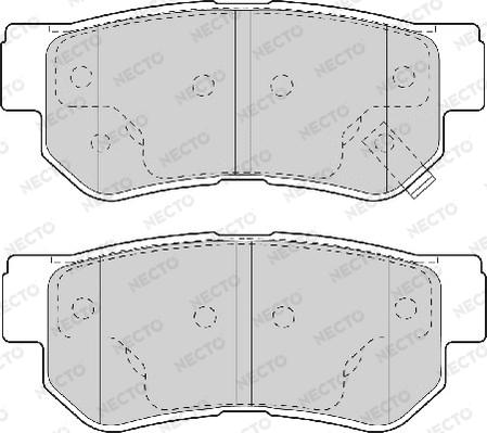 Necto FD7058A - Brake Pad Set, disc brake autospares.lv